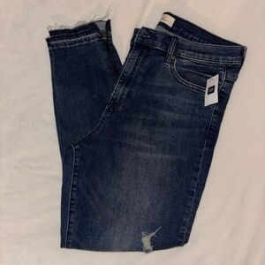 Gap Distressed True Skinny High Rise Jeans